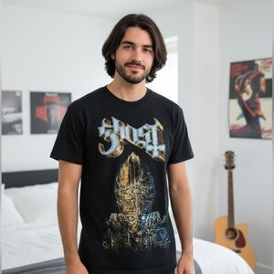 Ost Black and Gold Graphic Tee